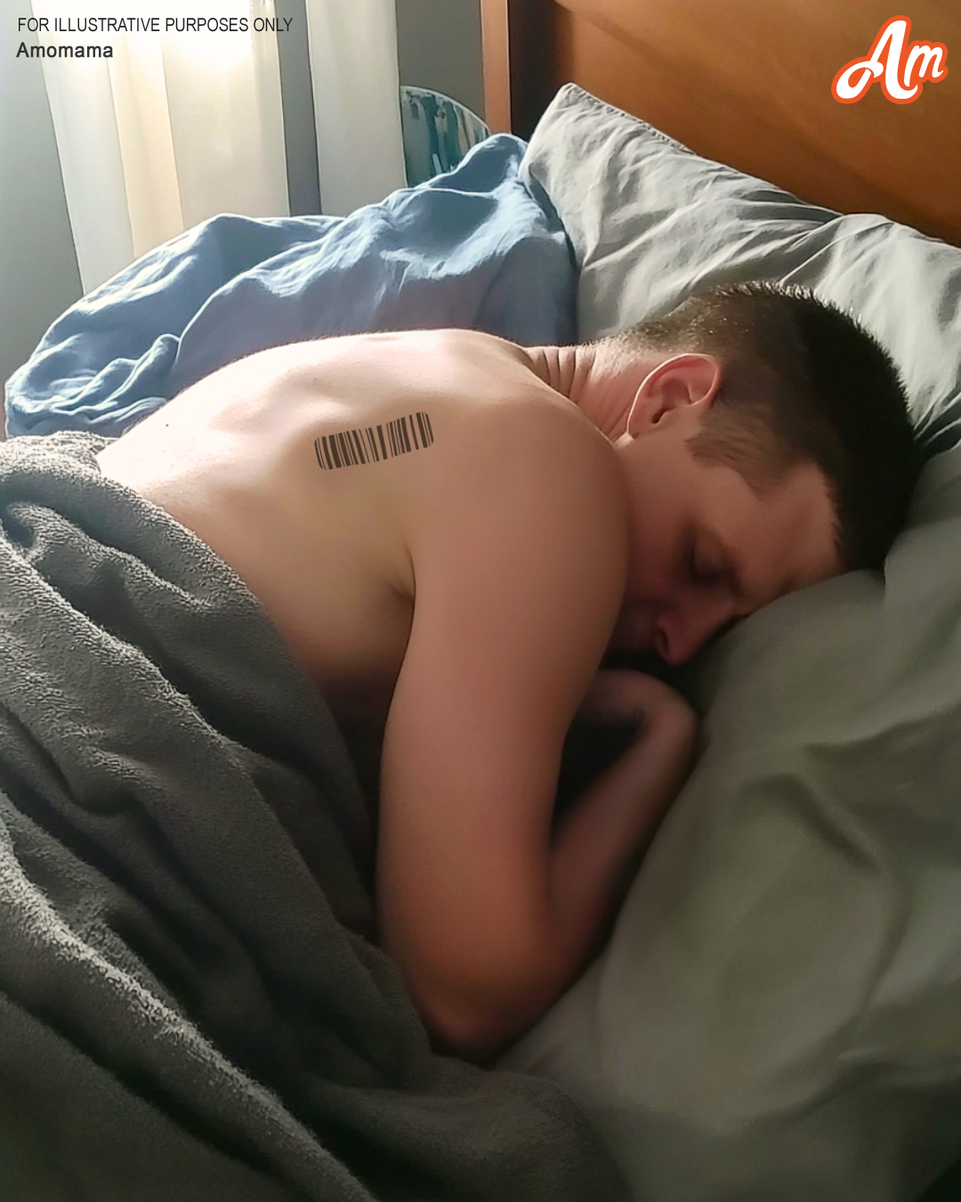 I Noticed a Barcode on My Husband’s Back — I Fainted After I Scanned It