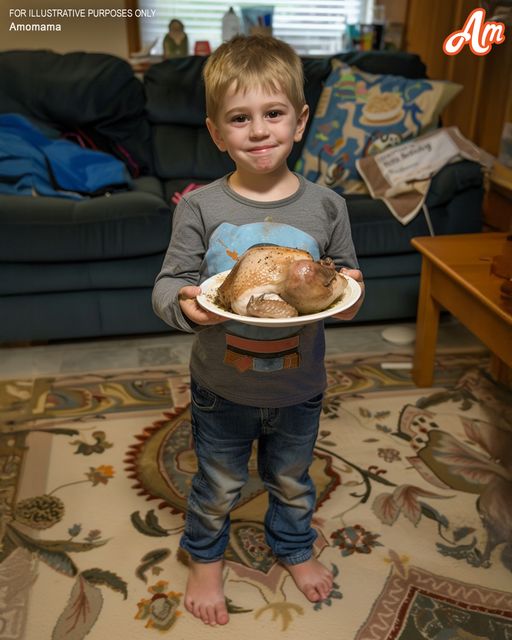 Lonely Man Shares Turkey with Barefoot Boy, a Year Later They Celebrate Thanksgiving as Family – Story of the Day