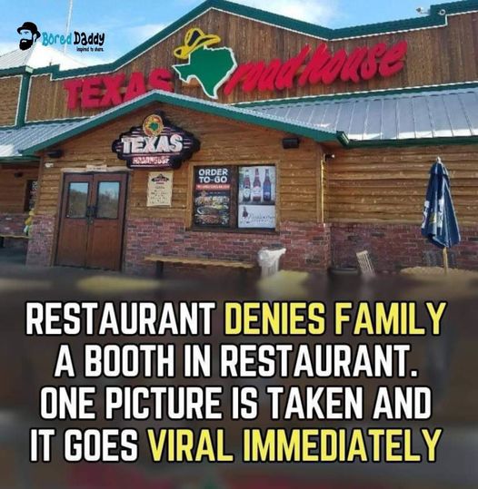 They didn’t expect this – Single photo goes viral as family is denied booth at restaurant