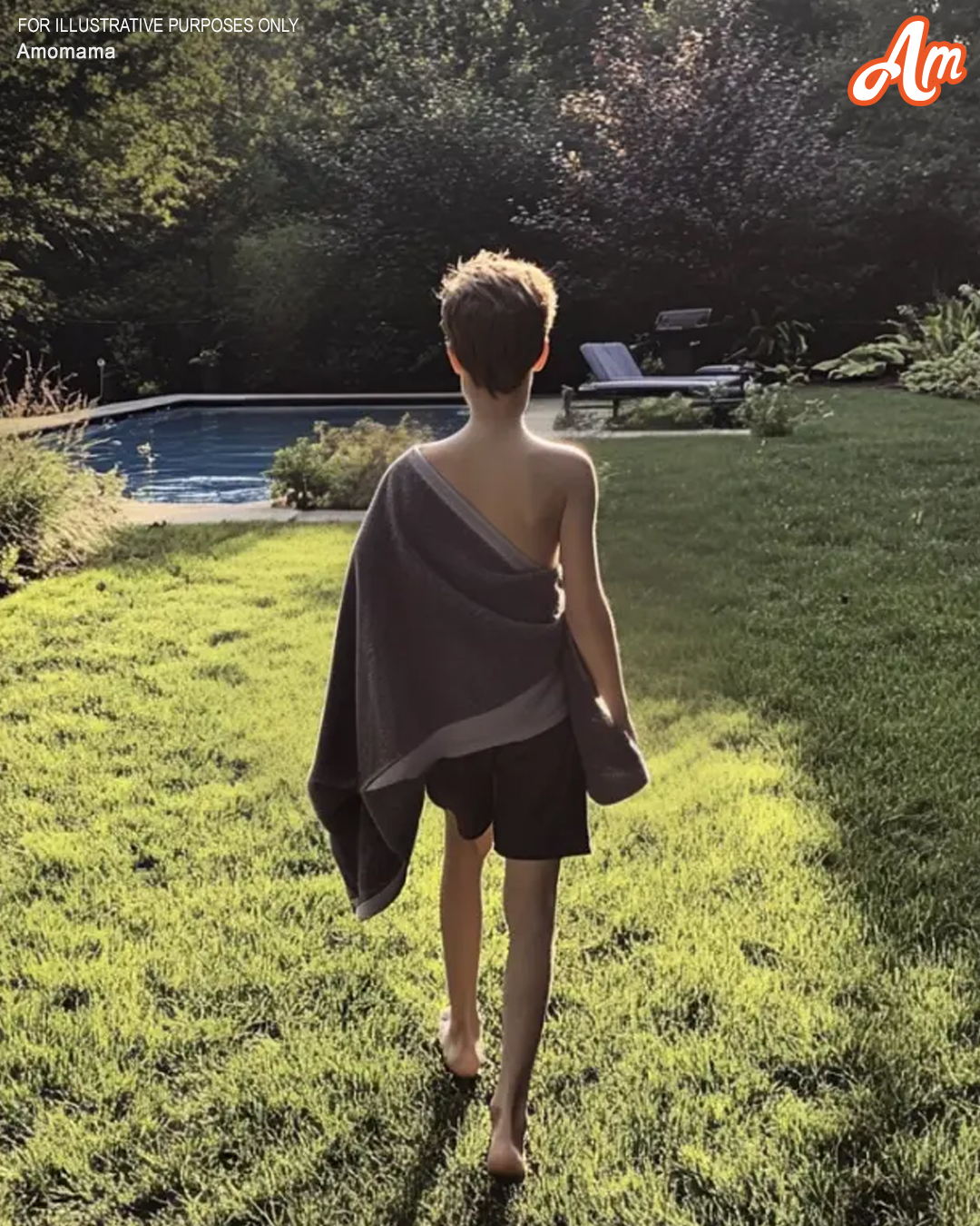 My Neighbor’s Little Son Came to Swim in Our Pool – When He Took off His Shirt and I Saw His Back, I Was Left Speechless