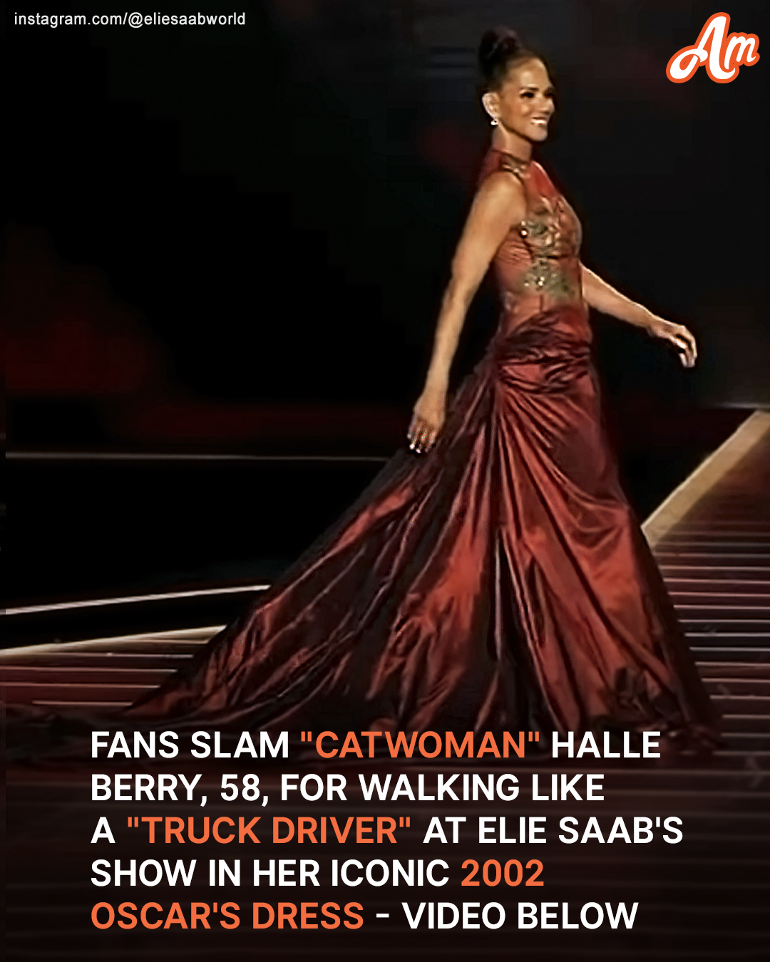 Halle Berry Stuns in Her Iconic Flower-Beaded Gown from the 2002 Oscars, 22 Years After Receiving Her Academy Award – Photos