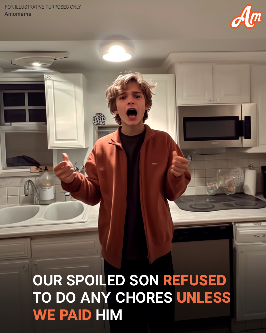 Spoiled Son Demands Money For Doing His Chores